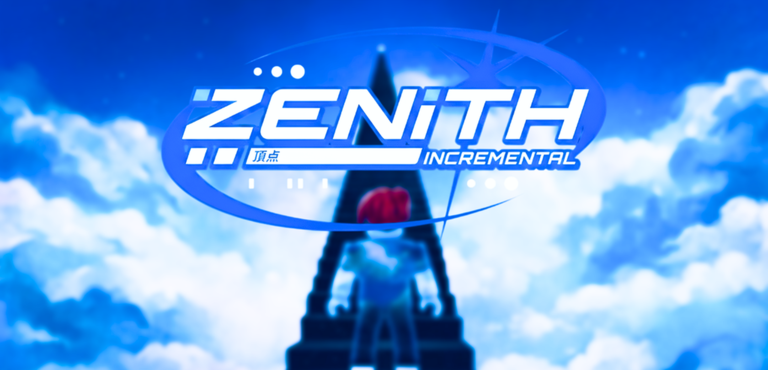 Official Zenith Inc Roblox cover showing stairs above the clouds